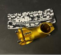 VINTAGE CINELLI ANT AHEAD STEM LENGHT 60MM BLACK WHITE GOLD NIB NOS CMT