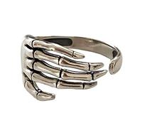 Vintage Cinque Finger Artiglio Anelli Per Le Donne Uomini Punk Scheletro Mano Regolabile Hip Hop Party Halloween Gioielli Regali