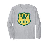Vintage Civilian Conservation Corps Retro CCC Logo Maglia a Manica