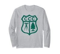 Vintage Civilian Conservation Corps Retro CCC Logo Maglia a Manica