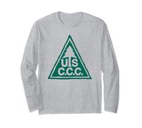 Vintage Civilian Conservation Corps Retro CCC Logo Maglia a Manica