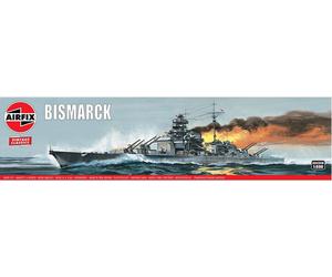 Vintage Classic: Bismarck Battleship 1:600 Plastic Model Kit AIRFIX
