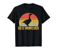Vintage Classico Divertente Oca Silly Cute Best Mum in The World Maglietta