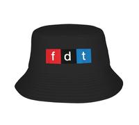 Vintage classico Foxtrot Delta Tango Protesta Pun Cappello Da Secchiello Primavera Coreano Cappelli Da Pescatore Per Unisex Traspirante Vacanze Cappelli Grafica Visiera Cappelli durevoli confortevoli