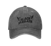 Vintage Classico Musical Inizia Il Lavoro Musica Pesante Uomini Donne Cappelli da Baseball Black Sabbath Gruppo Distressed Denim Cappelli cap vestibilità Regolabile Copricapo Resistente Confortevole