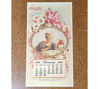 Vintage Coca-Cola Coke USA 1899 Calendario (1973 Riproduzione)