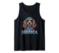 Vintage Cocker Spaniel 4 luglio Merica Canotta