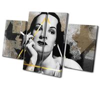 Vintage Collage Urban Grunge Vintage MULTI TELA parete arte foto stampa