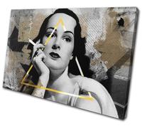 Vintage Collage Urban Grunge Vintage SINGLE TELA parete arte foto stampa