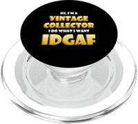 Vintage Collector IDGAF Cute Vintage Items Decor Collections PopSockets PopGrip per MagSafe