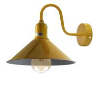 Vintage collo di Cigno Muro Luce Interno Lanterna E27 Lampada Paralume Metallo