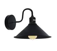 Vintage collo di Cigno Muro Luce Interno Lanterna E27 Lampada Paralume Metallo