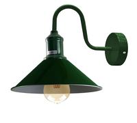 Vintage collo di Cigno Muro Luce Interno Lanterna E27 Lampada Paralume Metallo