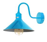 Vintage collo di Cigno Muro Luce Interno Lanterna E27 Lampada Paralume Metallo