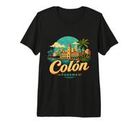 Vintage Colon Panama Viaggio Souvenir Landmark Gift Maglietta Premium