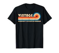 Vintage Community Association Manager Retro 70s 80s Sunset Maglietta