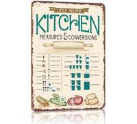 Vintage Cooking Baking Guide Metal Sign 8 X 12 in