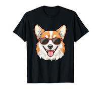 Vintage Cool Corgi T-Shirt per Ragazzi Bambini Cane Occhiali da Sole Maglietta
