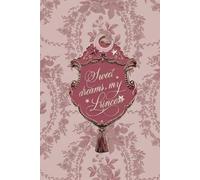 Vintage Coquette Aesthetic Notebook - "Sweet Dreams My Princess" 150 Page Lined Journal, Pink Floral Damask Shabby Chic Stationery for Women & Teens, 6x9 paperback Romantic Diary