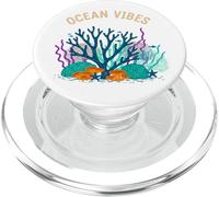 Vintage Coral Marine Beach Reef Estetica Ocean Life PopSockets PopGrip per MagSafe