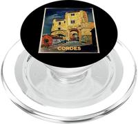 Vintage 'Cordes', poster di viaggio nel sud della Francia PopSockets PopGrip per MagSafe