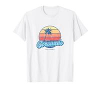 Vintage Coronado California CA Classico anni '70 Retro Surfer Maglietta