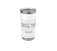 Vintage Corozal Città Belize Bicchiere termico in acciaio inox doppia parete