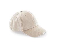 Vintage Cotone Lavato Cappello Baseball Beechfield Profilo Basso Regolabile