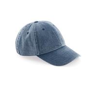 Vintage Cotone Lavato Cappello Baseball Beechfield Profilo Basso Regolabile