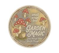 Vintage Cottagecore Garden Funghi Frog Magic Metal Tin Sign