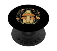 Vintage Cottagecore Rana Sul Fungo Amante Toadstool Rospo PopSockets PopGrip Adesivo