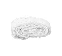 Vintage Cotton Lace Ribbon, Decorative Trim, Soft Edging for Clothing, Table Linens, Wrapping, Craft Projects, Retro Embroidery Band (white)
