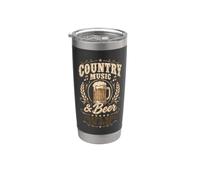 Vintage Country Music and Beer That's Why I'm Here Legends Bicchiere termico in acciaio inox doppia parete