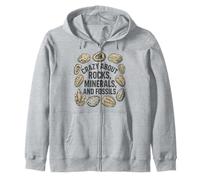 Vintage Crazy About Rocks, Minerali, Fossili, Geologia Amore Felpa con Cappuccio