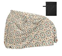 Vintage Croce Floreale Rosso Colorato Copertura Impermeabile per Bici con Fori di Blocco Anti Polvere Pioggia Neve UV Storage Mountain Bike Copertura Adatto per la maggior parte funda para bicieta