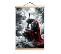 Vintage Crociate Armatura Guerriero Wall Art Poster Tela Scorrimento Dipinto Cavalieri Templari Bandiera Da Appendere A Parete Per La Decorazione Domestica A0