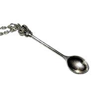 VINTAGE CROWN STYLE ALICE IN WONDERLAND MINI IBIZA SNUFF POWDER SPOON NECKLACE CHAIN 18 buy 2 get 3 by consumerproducts-uk by consumerproducts-uk