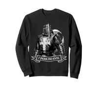 Vintage Crusader Cavaliere I Fear No Evil Grafica Felpa