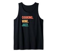 Vintage Cucina Vino Jazz Amanti Canotta
