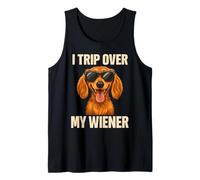 Vintage Dachshund Shirt I Trip Over My Wiener Canotta