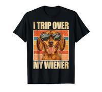 Vintage Dachshund Tee I Trip Over My Wiener Maglietta
