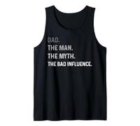 Vintage Dad The Man The Myth The Bad Influence Retro Detto Canotta