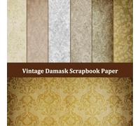 Vintage Damask Scrapbook Paper: Crafting Paper Pad in Variations of Beige, Cream, and Light Brown with Mottled Uneven Tones for Card Making, Journaling, Planners & Scrapbooks