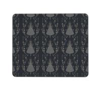 Vintage Dark Damask Pattern Mousepad Portatile Tappetino per Mouse Lavabile Mouse Pad per Casa Computer Ufficio 25X30Cm