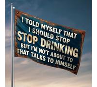 Vintage Decor Stop Drinking: The Battle Within Flag Man Cabe Decor Deck Decor (60 x 90 cm)