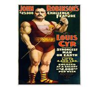 Vintage Der Zirkus-Strongman Wall Art qualità premium