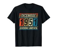 Vintage Dicembre 1951-75 Compleanno Anni Uomo Donna Maglietta