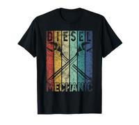 Vintage Diesel Meccanico Divertente Auto Garage Mens Distressed Maglietta