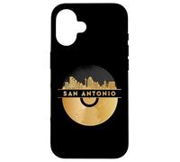 Vintage Disco-Musica 80s Feste-Festival Skyline-San-Antonio Custodia per iPhone 16