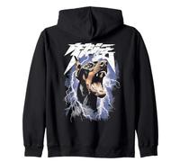 Vintage Dobermann y2k Grunge 90s Dog Graphic Men Women Felpa con Cappuccio